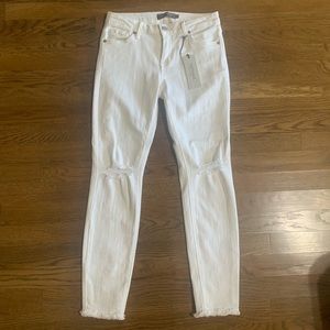 Just USA Teagan Distressed Scissor Hem Skinny Jean